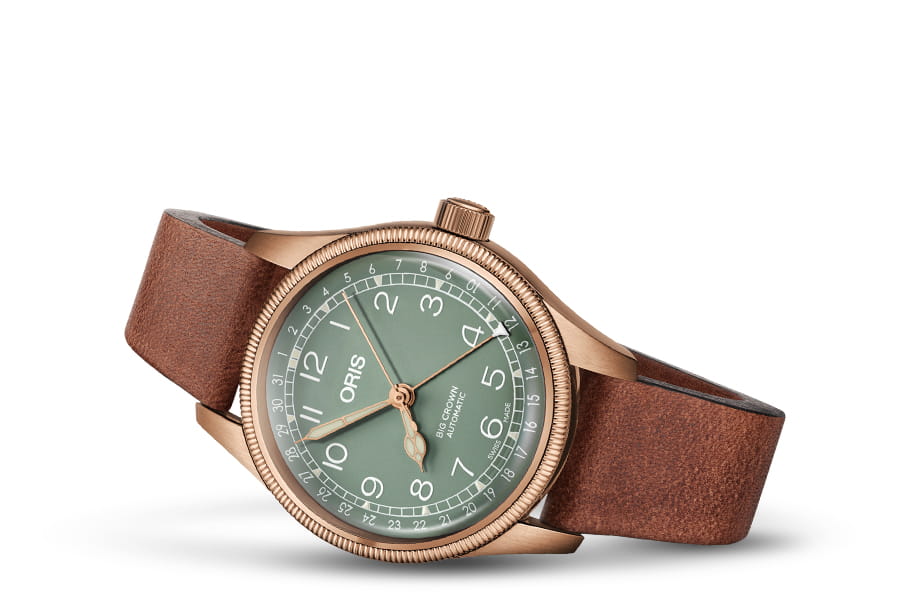 Oris Oris Big Crown Pointer Date Calibre 01 754 7749 3167-07 5 17 69GBR , наручные мужские часы фото под углом